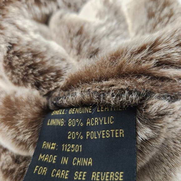 F.R. Tripler Genuine Leather Coat with Lining - Picture 6 of 6